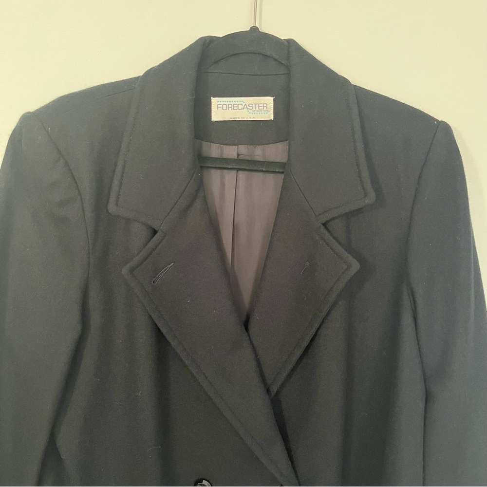 Double Breasted Wool Duster Jacket - image 4